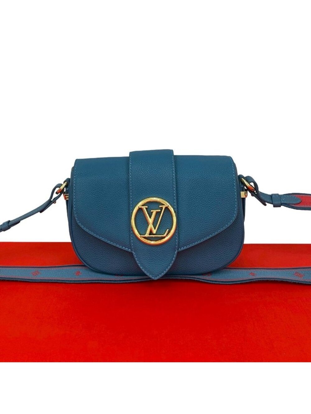 Louis Vuitton LV Pont Neuf Soft MM Leather Mini Shoulder Bag Pochette Crossbody
